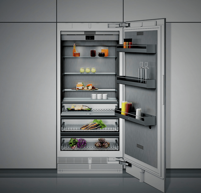 Serie 400 Vario Einbau-Kühlschrank mit Gefrierfach 212.5 x 90.8 cm Flachscharnier mit Softeinzug RC492304 RC492304-5