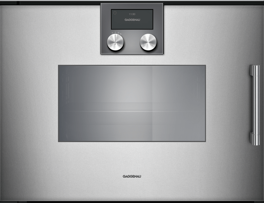 200 series Steam oven 60 x 45 cm Door hinge: Left, Gaggenau Metallic BSP221111 BSP221111-1