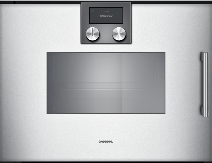 200 series Steam oven 60 x 45 cm Door hinge: Left, Gaggenau Silver BSP221131 BSP221131-1