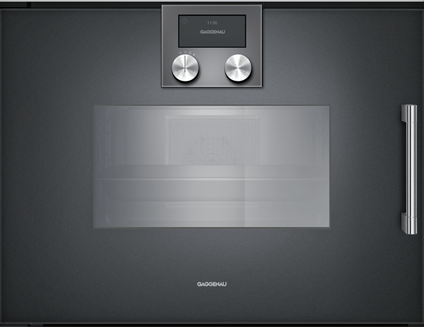 200 series Combi-steam oven 60 x 45 cm Door hinge: Left, Gaggenau Anthracite BSP261101 BSP261101-1