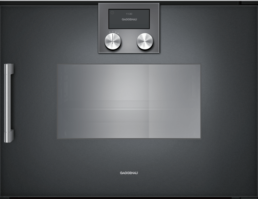 200 series Steam oven 60 x 45 cm Door hinge: Right, Gaggenau Anthracite BSP220101 BSP220101-1