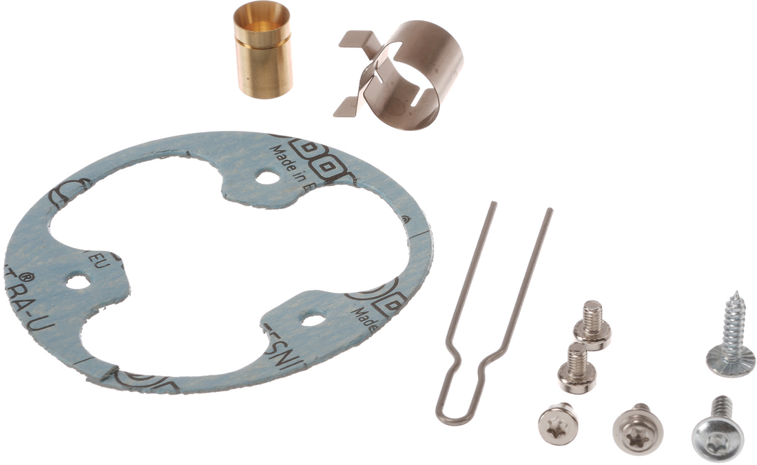 Repair-set Parts set for burner C. Contains flat seal, adjusting throttle ring, venturi, spring and screws. 10004077 10004077-1