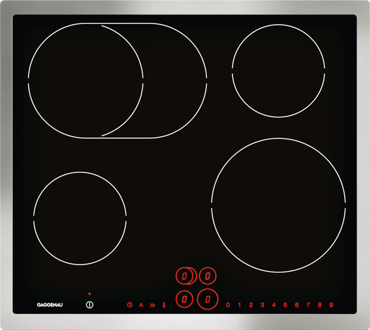 Induction cooktop Stainless steel frame Width 60 cm CI263112 CI263112-1