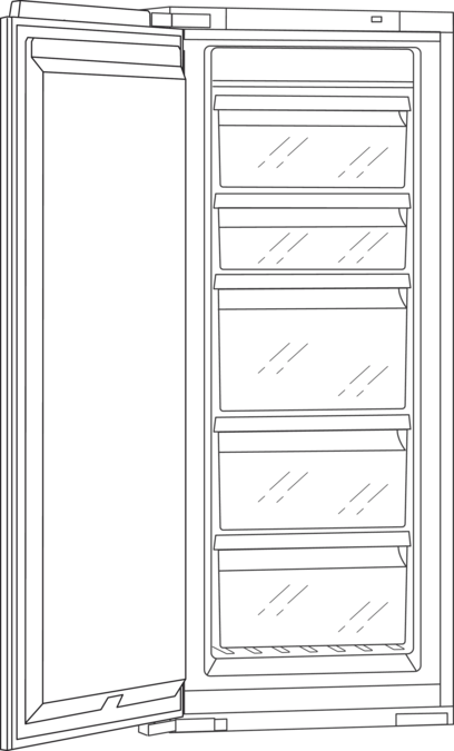 Serie 200 Einbau-Gefrierschrank 139.7 cm RF247202 RF247202-2