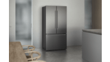 200 series French Door Bottom freezer, multi door 183 x 90.5 cm Black stainless steel RY295350 RY295350-3
