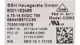 Connectivitymodul Home Connect Modul COMGen2 mit Label 12031249 12031249-3
