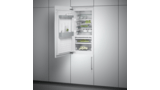 200 series Vario built-in fridge-freezer with freezer at bottom 177.2 x 55.6 cm soft close flat hinge RB289203 RB289203-2