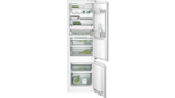 200 series Vario built-in fridge-freezer with freezer at bottom 177.2 x 55.6 cm soft close flat hinge RB289203 RB289203-3