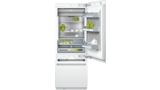 400 series Vario built-in fridge-freezer with freezer at bottom 212.5 x 75.6 cm flat hinge RB472301 RB472301-3