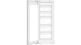 Serie 200 Einbau-Gefrierschrank 139.7 cm RF247202 RF247202-2