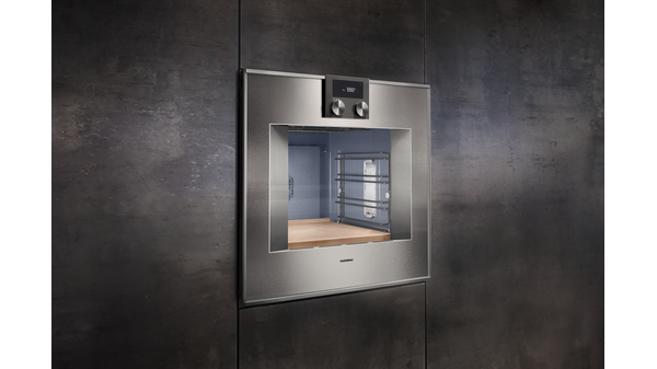 400 series Single Wall Oven 24'' Door hinge: Right, Door hinge: Right, Stainless steel behind glass BO450612 BO450612-2