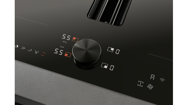 200 series Flex induction cooktop with integrated ventilation system 80 cm CV282101 CV282101-3