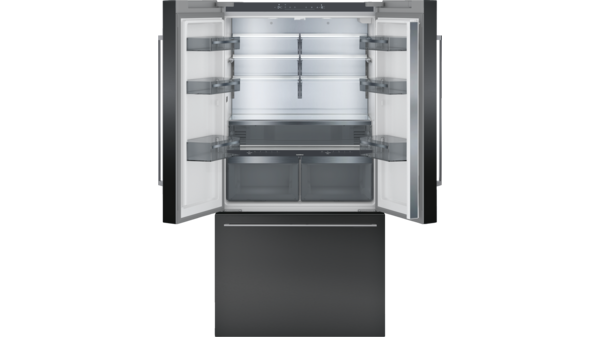200 series French Door Bottom freezer, multi door 183 x 90.5 cm Black stainless steel RY295350 RY295350-7