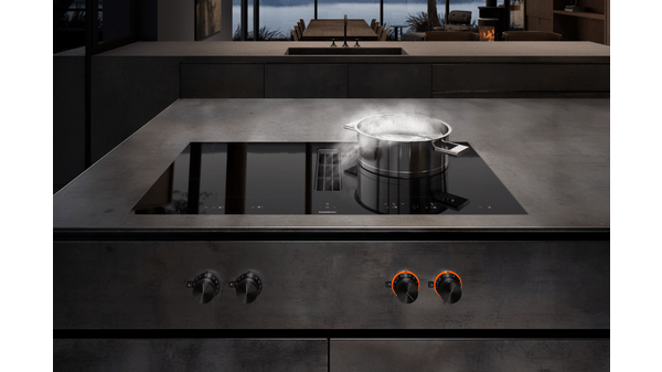 400 series Flex induction cooktop with integrated ventilation system 90 cm CV492100 CV492100-2