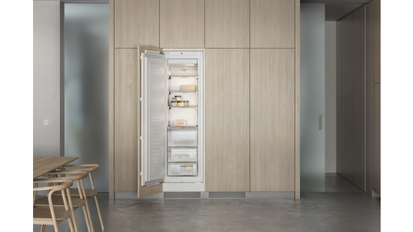 200 series Vario freezer 177.2 x 55.8 cm soft close flat hinge RF287370 RF287370-2