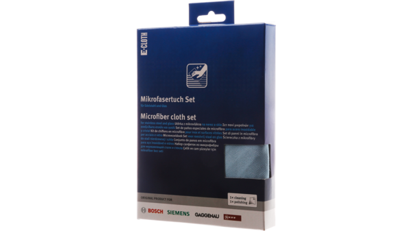 Kit de chiffons en microfibres pour inox et surfaces vitrées 00312327 00312327-3