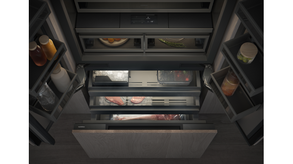 Vario cooling Expressive series Fridge-freezer combination 212.3 x 89.4 cm soft close flat hinge RVY497190 RVY497190-4