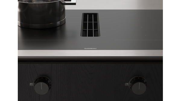 400 series Flex induction cooktop with integrated ventilation system 90 cm matte finish CV492105M CV492105M-2