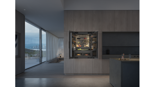 Vario cooling Expressive series Fridge-freezer combination 212.3 x 89.4 cm soft close flat hinge RVY497190 RVY497190-9