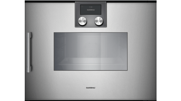 200 Series Built-in compact oven with steam function 60 x 45 cm Door hinge: Right, Metallic BSP250110 BSP250110-1