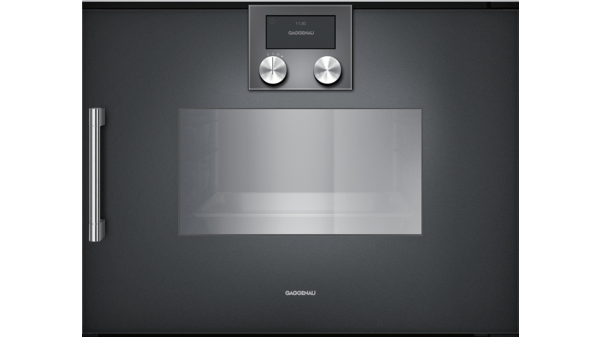200 series Steam oven 60 x 45 cm Door hinge: Right, Gaggenau Anthracite BSP220100 BSP220100-1