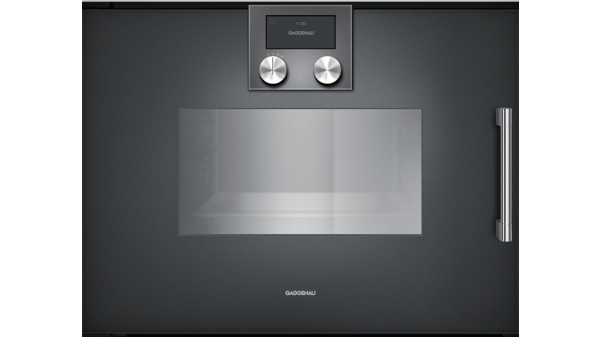 200 series Steam oven 60 x 45 cm Door hinge: Left, Gaggenau Anthracite BSP221100 BSP221100-1