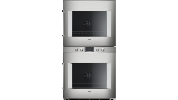 Double oven 400 series Stainless steel-backed full glass door Width 76 cm Right-hinged BX480110 BX480110-1