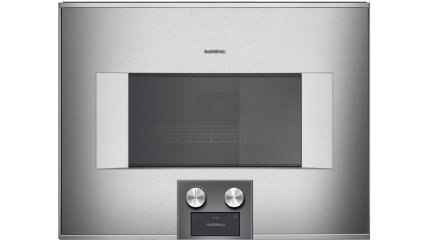 400 series Combi-microwave oven 60 x 45 cm Door hinge: Left, Stainless steel behind glass BM455110 BM455110-1