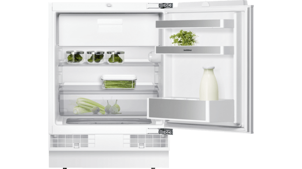 Serie 200 Unterbau-Kühlschrank mit Gefrierfach 82 x 60 cm Flachscharnier mit Softeinzug RT200202 RT200202-4