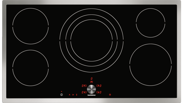 Induction cooktop Stainless steel frame Width 90 cm CI491113 CI491113-2