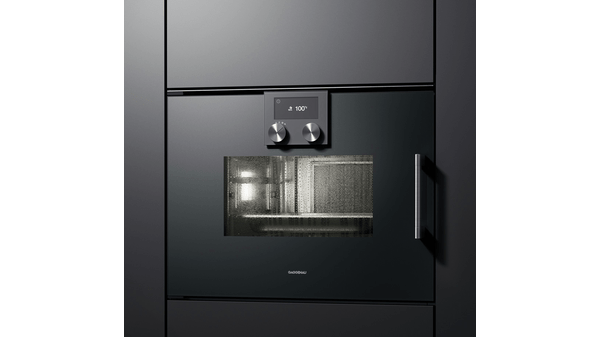 200 series Combi-steam oven Gaggenau Anthracite, width 60 cm, Door hinge: Left BSP251100 BSP251100-3