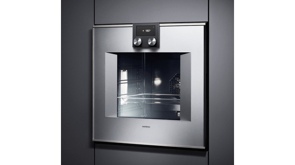 400 series Built-in oven 60 x 60 cm Door Hinge: right, Stainless steel-backed full glass door BO420111 BO420111-2