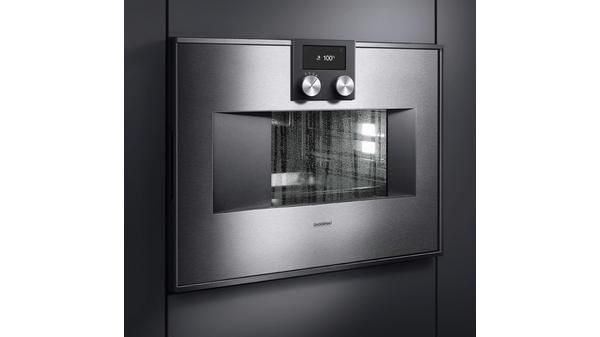 400 series Combi-steam oven 60 x 45 cm Door hinge: Left, Stainless steel-backed full glass door BS471111 BS471111-2