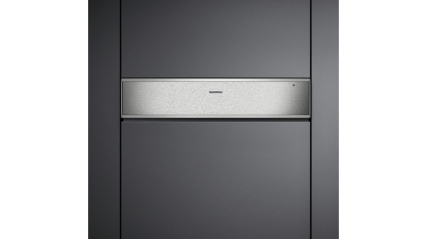 Serie 400 Cajón calientaplatos 60 x 14 cm Acero bajo cristal WS461110 WS461110-2