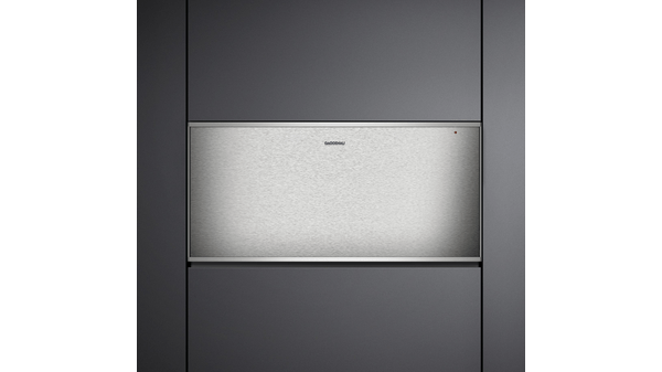 Serie 400 Scaldavivande 60 x 29 cm Porta in acciaio inox dietro vetro WS462110 WS462110-2