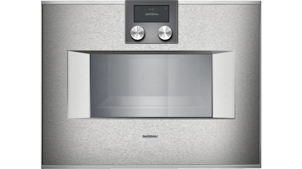 400 series Built-in compact oven with steam function 60 x 45 cm Door hinge: Right, Stainless steel behind glass BS450110 BS450110-3
