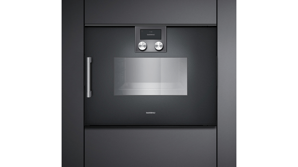 200 series Steam oven 60 x 45 cm Door hinge: Right, Gaggenau Anthracite BSP220100 BSP220100-3