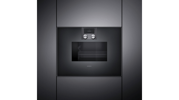 400 series Built-in compact oven with steam function 60 x 45 cm Door hinge: Left, Anthracite  BS471101 BS471101-3