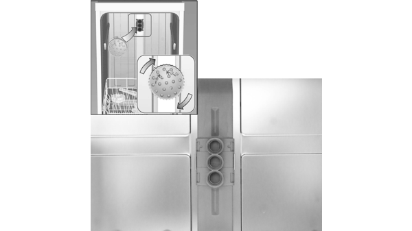 Tall/Large Item Sprinkler Head (Part of Dishwasher Kit SMZ5000) 00612114 00612114-3