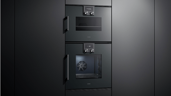 200 series built-in oven Gaggenau Anthracite, width 60 cm, Door hinge: Right BOP240101 BOP240101-3
