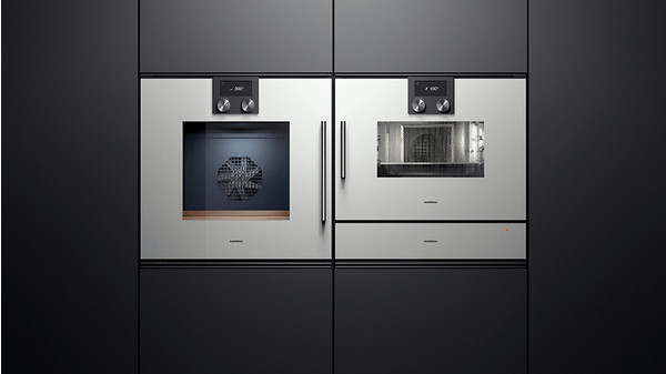 200 series built-in oven Gaggenau Anthracite, width 60 cm, Door hinge: Right BOP240101 BOP240101-4