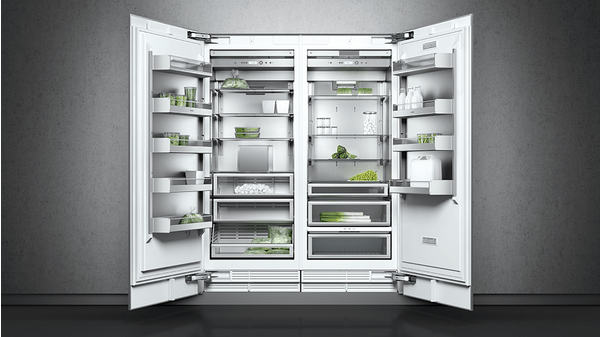 400 series Vario built-in fridge with freezer section 212.5 x 75.6 cm flat hinge RC472301 RC472301-4