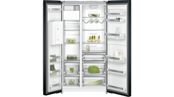 200 series Side-by-side fridge-freezer 175.6 x 91.2 cm Black RS295355 RS295355-4
