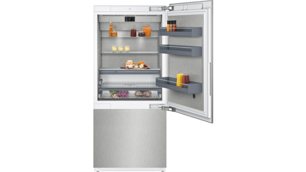 400 series Vario Built-in fridge-freezer with freezer at bottom 212.5 x 90.8 cm soft close flat hinge RB492504 RB492504-1