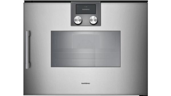 200 Series Built-in compact oven with steam function 60 x 45 cm Door hinge: Right, Metallic BSP250111 BSP250111-1