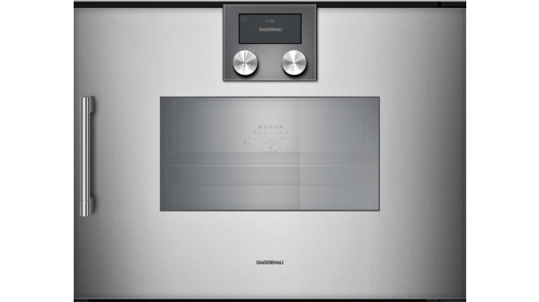 200 Series Built-in compact oven with steam function 60 x 45 cm Door hinge: Right, Metallic BSP270111 BSP270111-1