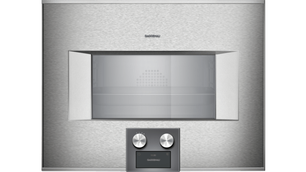 400 series Built-in compact oven with steam function 60 x 45 cm Door hinge: Right, Stainless steel behind glass BS454111 BS454111-1