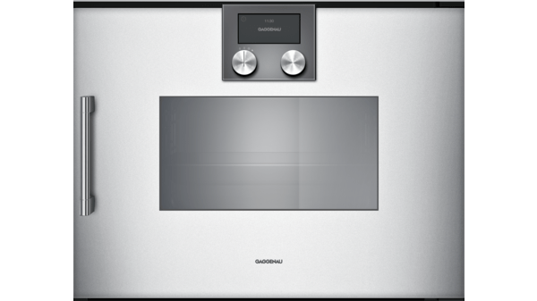 200 series Steam oven 60 x 45 cm Door hinge: Right, Gaggenau Silver BSP220131 BSP220131-1
