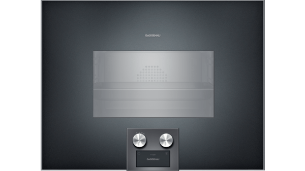 400 series Built-in compact oven with steam function 60 x 45 cm Door hinge: Left, Anthracite  BS475102 BS475102-1