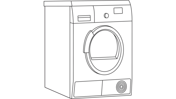 Condenser dryer Freestanding, under-counter or stackable Width 60 cm, height 84.2 cm WD260100 WD260100-2